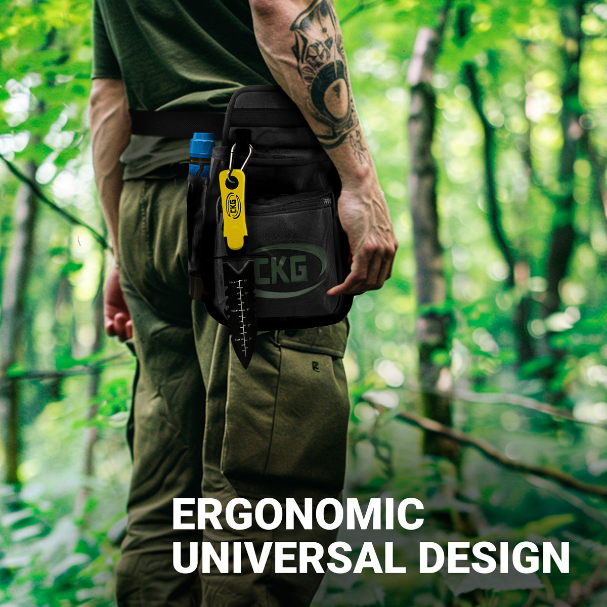 CKG pinpointer pouch pocket for easy access during treasure hunts.