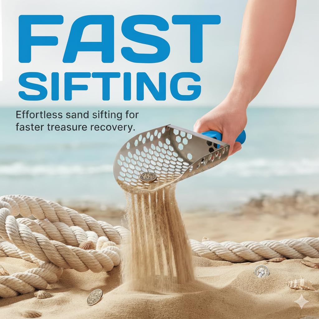 CKG sand sifter for beach detects targets efficiently in soft sand