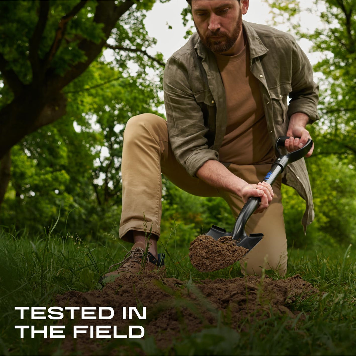 CKG small shovel versatile tool for camping gardening and off-road adventures.