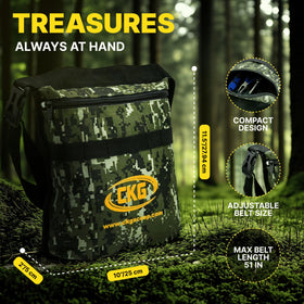 CKG treasure hunting gear bag set for easy transport and access