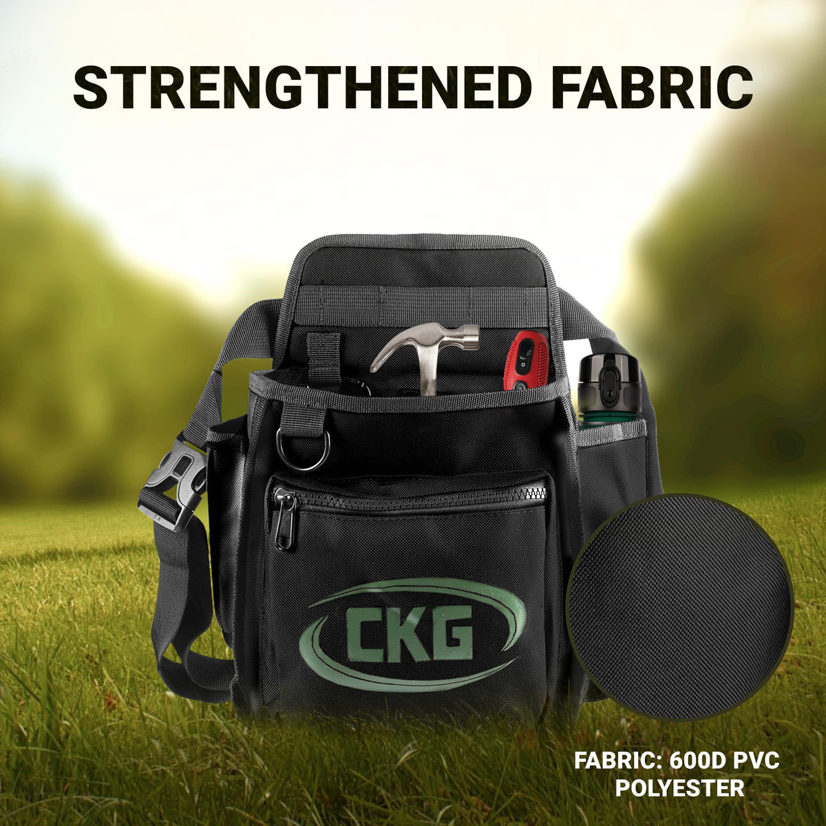 CKG bag features water drainage holes to keep gear dry.