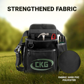 CKG bag features water drainage holes to keep gear dry.