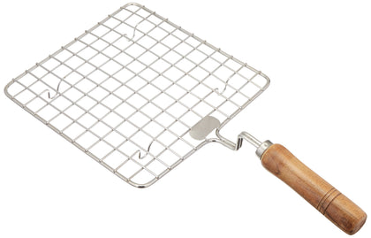 Ckitze TABAKH square stainless steel papad jali roaster for even, efficient stove-top cooking