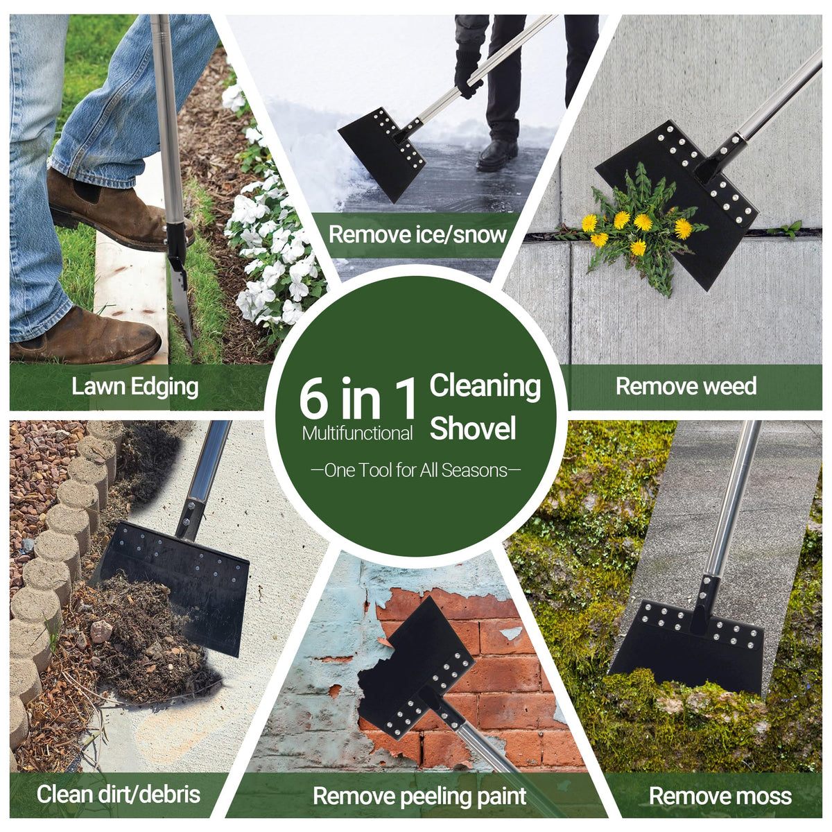 CKLT ice-snow-debris-scraping efficient clearing for driveways and stairs