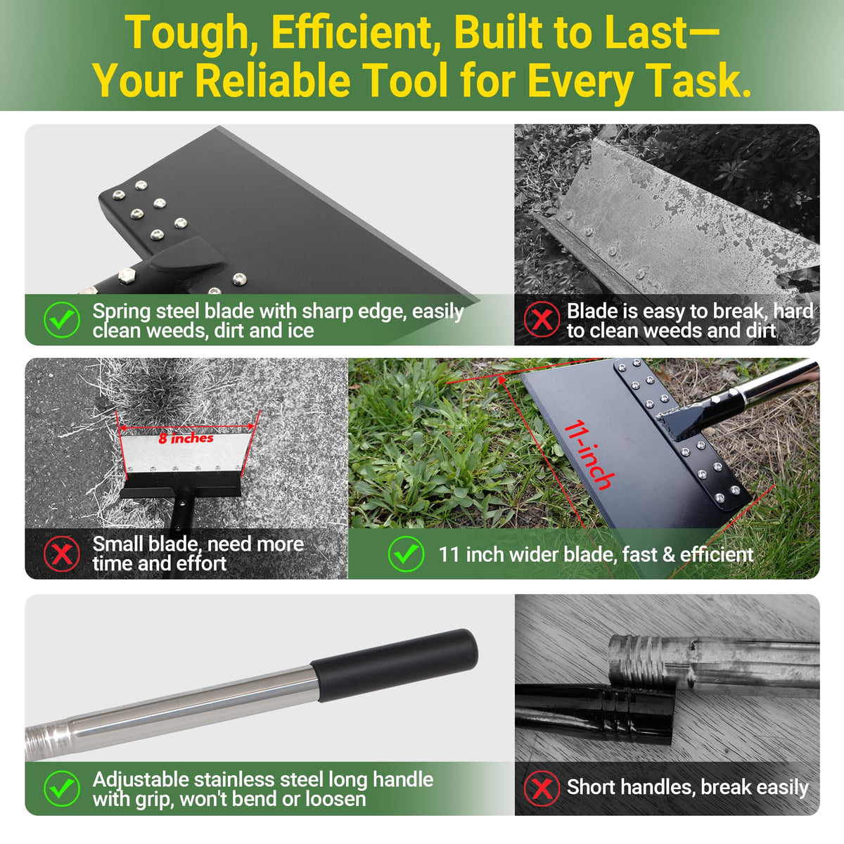 CKLT robust-welded-blade-flange welded blade resists wobble for steady leverage