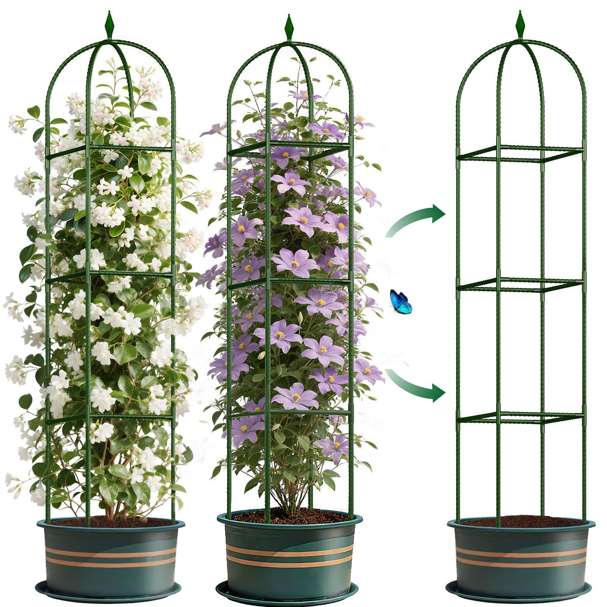 CL FUN garden trellis assembly for easy setup and tidy climbing plants.