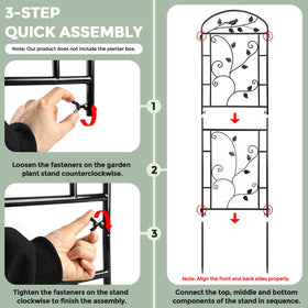 A versatile solution to structure a larger garden with vertical growth.