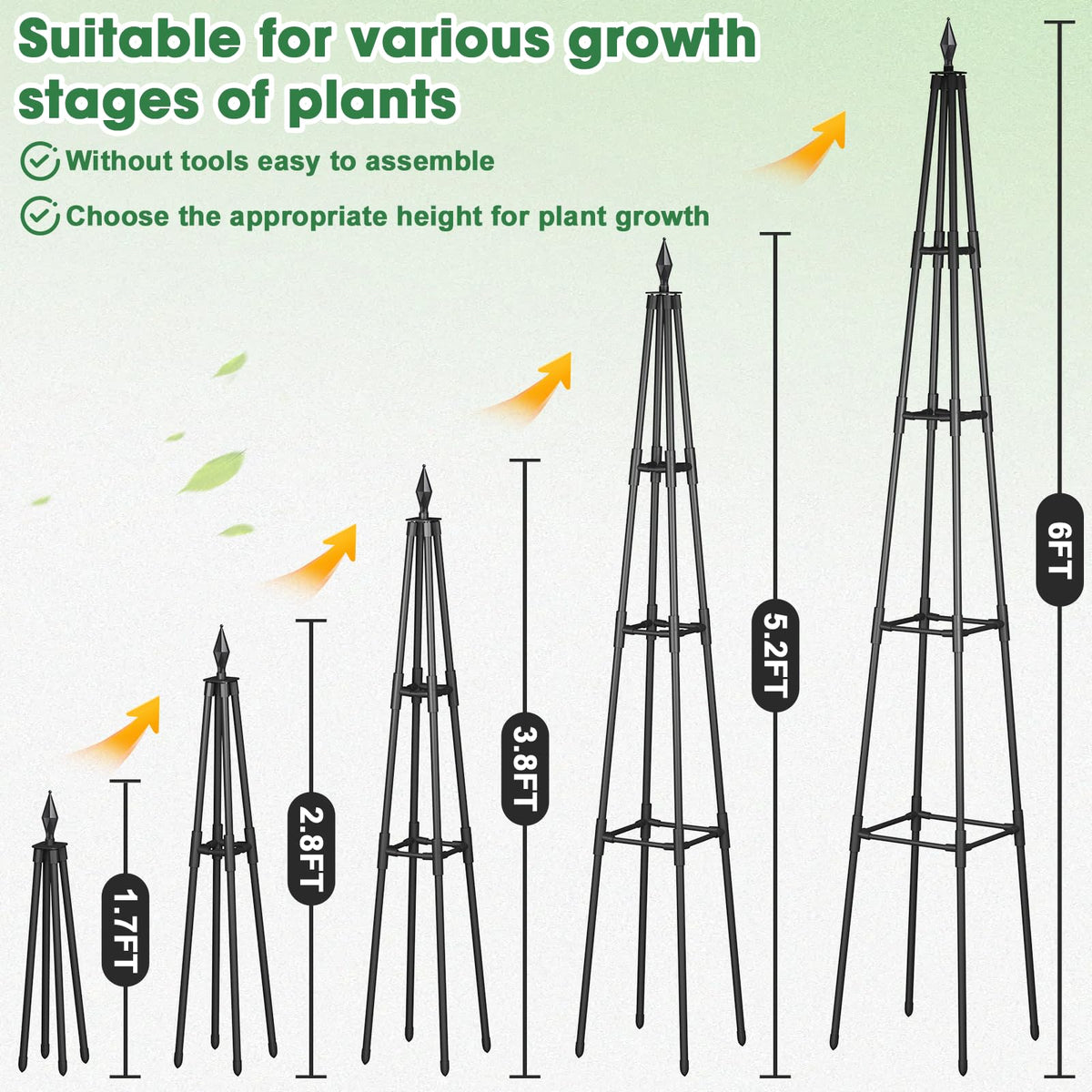 CL FUN Trellis uses 16mm plastic-coated pipes for durability.