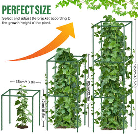 CL FUN 3-pack kit includes twist ties and plant clips for quick, secure installation