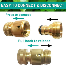 CL ZiYHC universal 3/4-inch compatibility fits standard hoses and faucets.