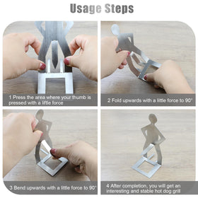 Clapery multi-functional grill stand holds small items during barbecues