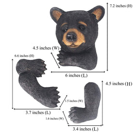 Claratut Bear Tree Peeker close-up resin texture enhances realism