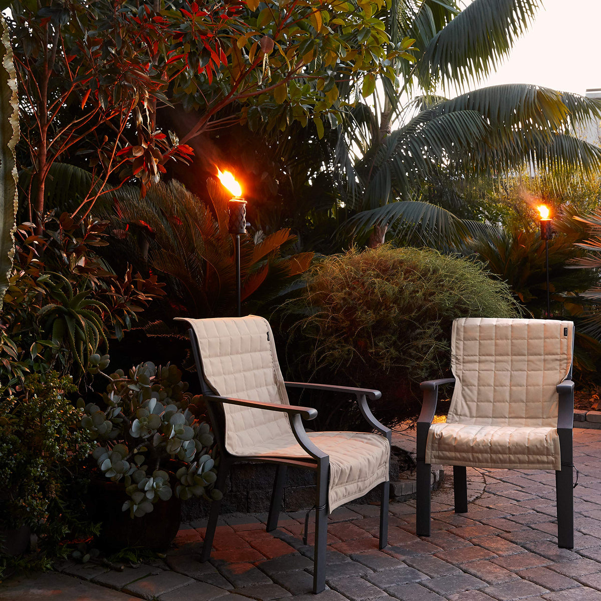 Montlake slipcover on a chair ready for outdoor use up to 45 inches