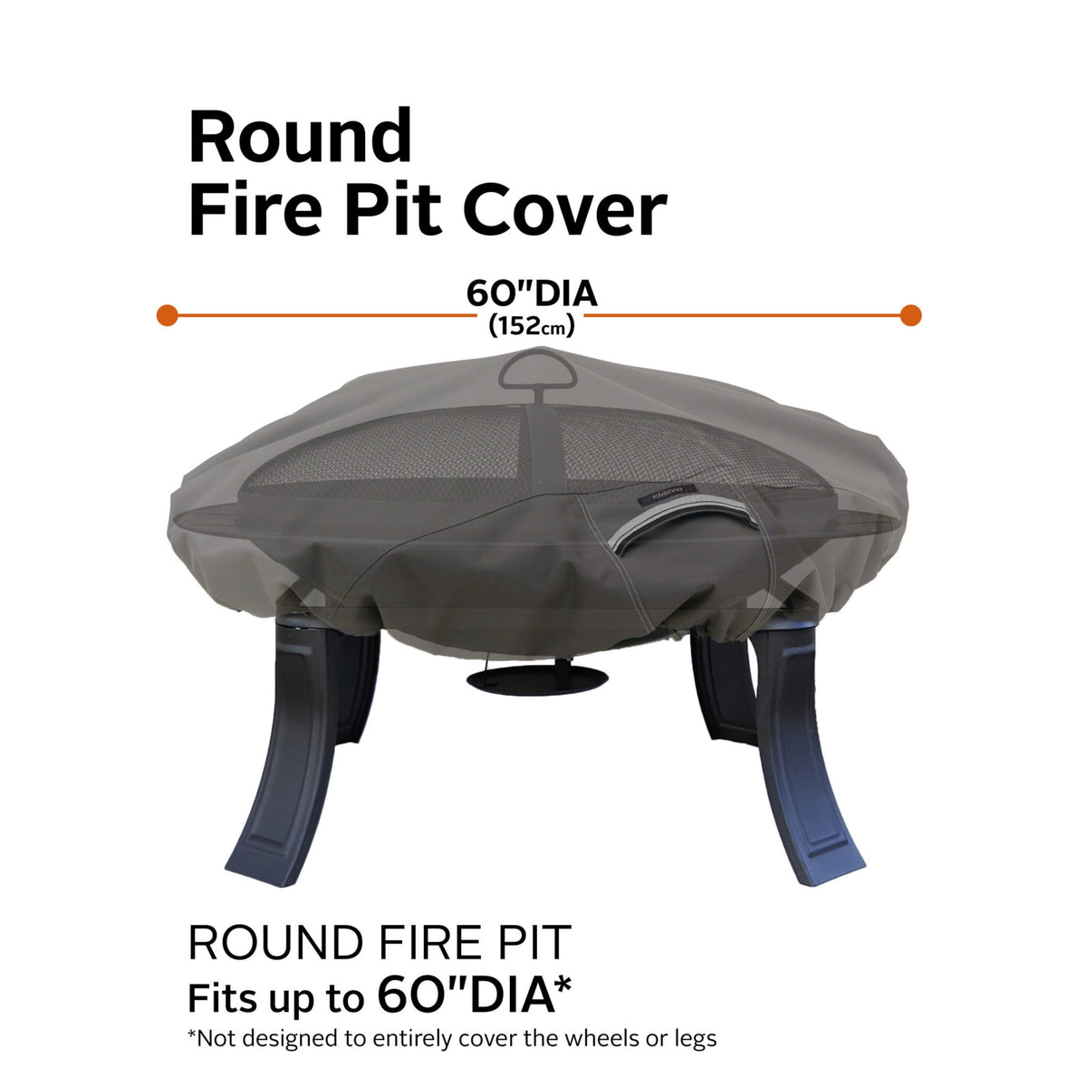 Elastic hem cord channel provides snug, secure fit on Ravenna cover