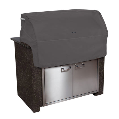Classic Accessories Ravenna 37-inch grill top cover front view shows a tailored, durable fit.