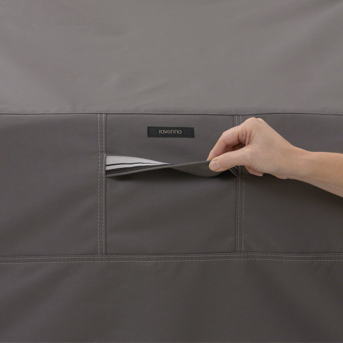 Classic Accessories Ravenna windLock secure attachment ensures a snug fit even in windy conditions.