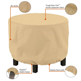 Classic Accessories Terrazzo fabric rain protection guards outdoor furniture against the elements.