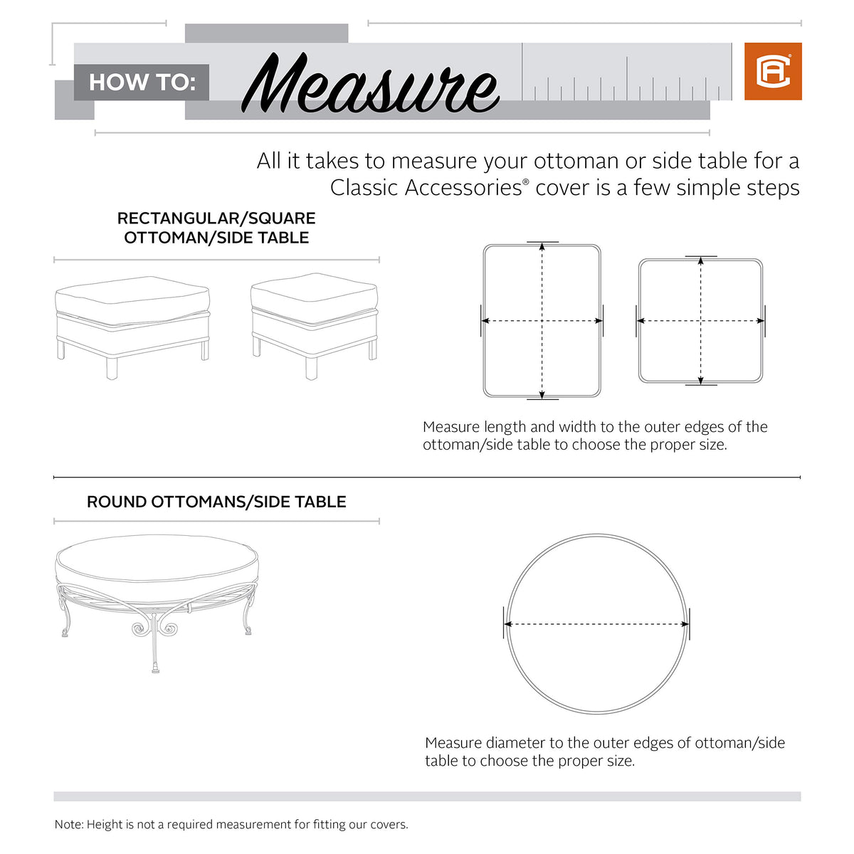 Classic Accessories Terrazzo round table cover 24inch, weather-ready to shield furniture.