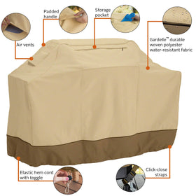 Classic Accessories Veranda 72-Inch Grill Cover laminated backing protects against soaking