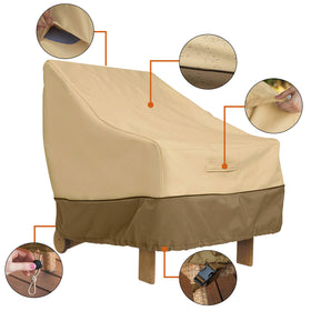 Classic Accessories Veranda Adirondack cover close-up highlighting bound seams