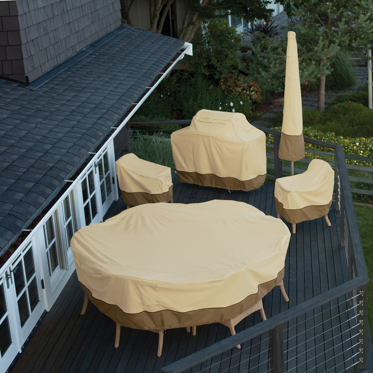 Classic Accessories Veranda Adirondack cover dark splash guard skirt
