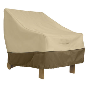Classic Accessories Veranda deep-seated chair cover viewed from top for outdoor protection
