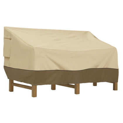 Classic Accessories Veranda deep-seated sofa cover front view protects furniture from weather