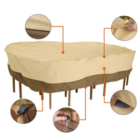 Classic Accessories Veranda laminated backing protects against moisture penetration