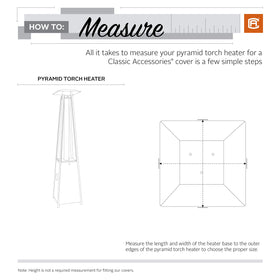 Classic Accessories Veranda pyramid torch cover padded handles simplify fitting and removal.