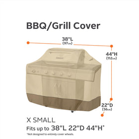Classic Accessories Veranda cover showing water-repellent top for outdoor protection