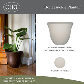 Lightweight and durable Honeysuckle planter for easy relocation