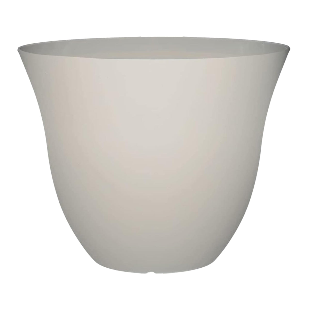 Classic Home & Garden Honeysuckle planter in vanilla white, 15-inch indoor or outdoor use