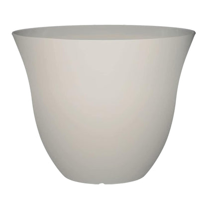 Classic Home & Garden Honeysuckle planter in vanilla white, 15-inch indoor or outdoor use