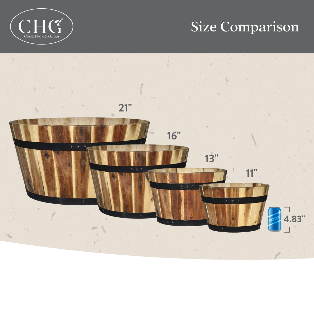 Classic Home & Garden product image: full dimensions for placement planning.