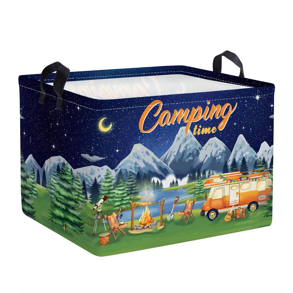 Clastyle Black Night camping storage basket for outdoor organization
