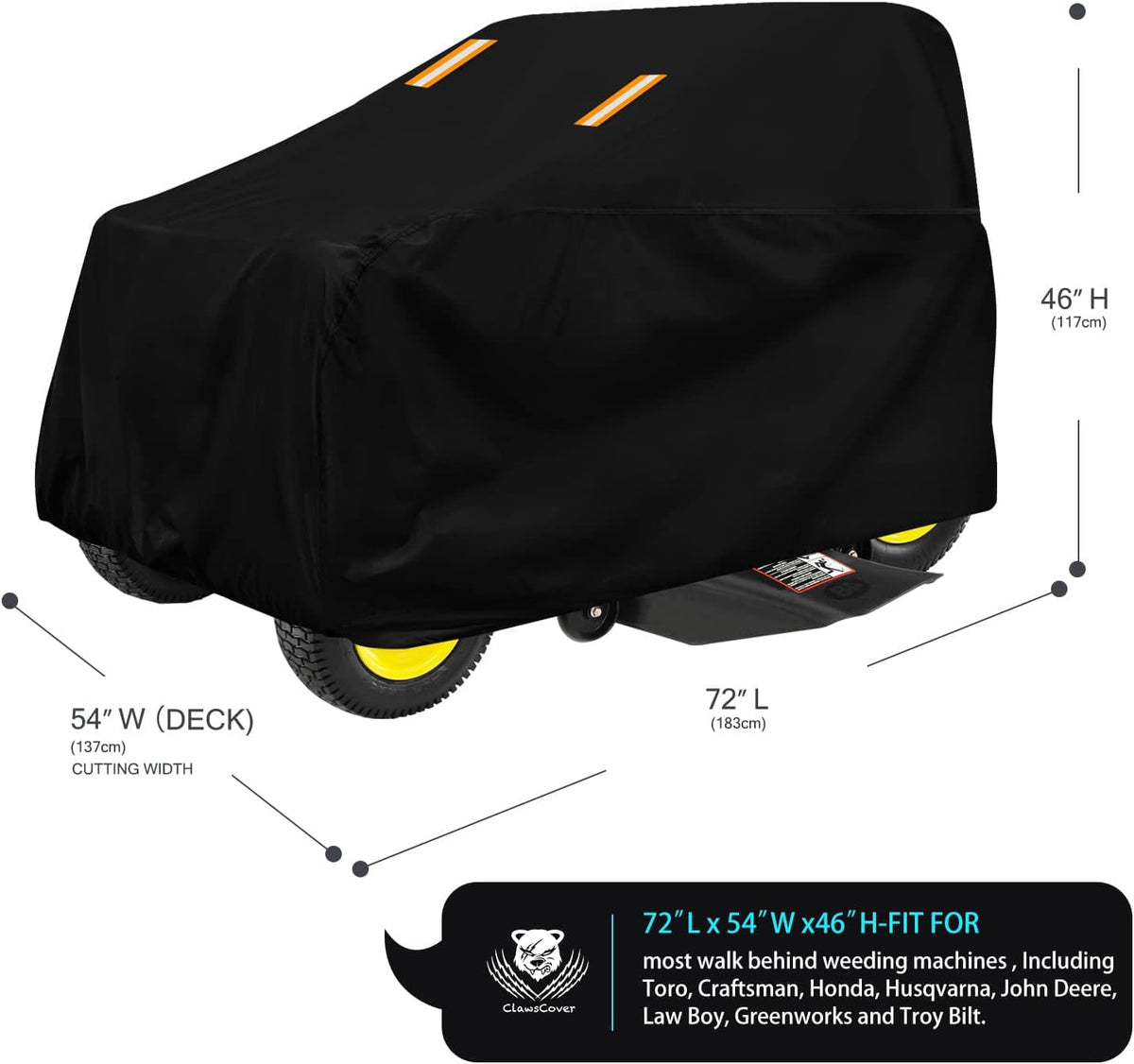 ClawsCover reflective stripes boost visibility at night for safety