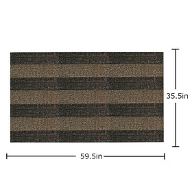 CLEAN MACHINE 10376916 AstroTurf Dirt Trapper Doormat all-weather construction withstands elements.