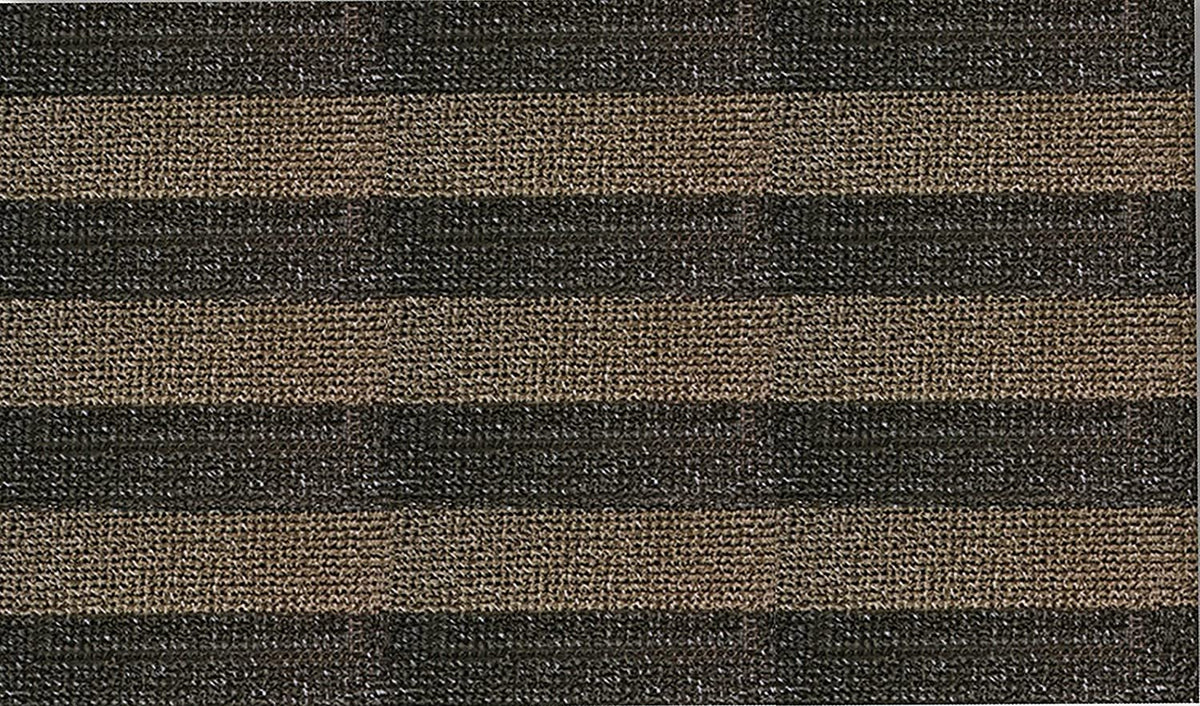 CLEAN MACHINE Dirt Trapper Doormat Desert Taupe front view; traps dirt for a cleaner entry.