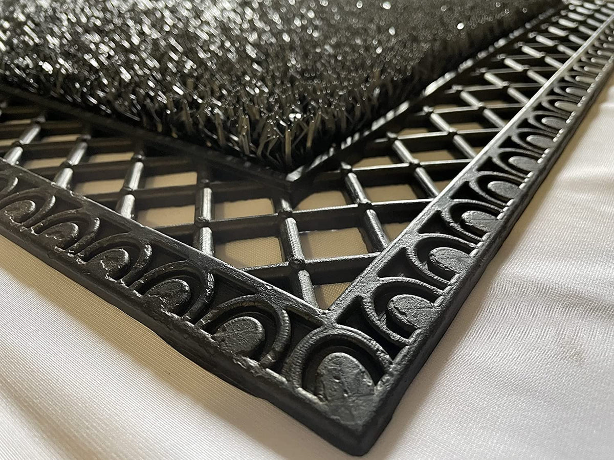 Flint Gray outdoor entry mat ready for year-round use