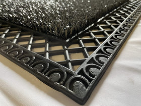 Flint Gray outdoor entry mat ready for year-round use