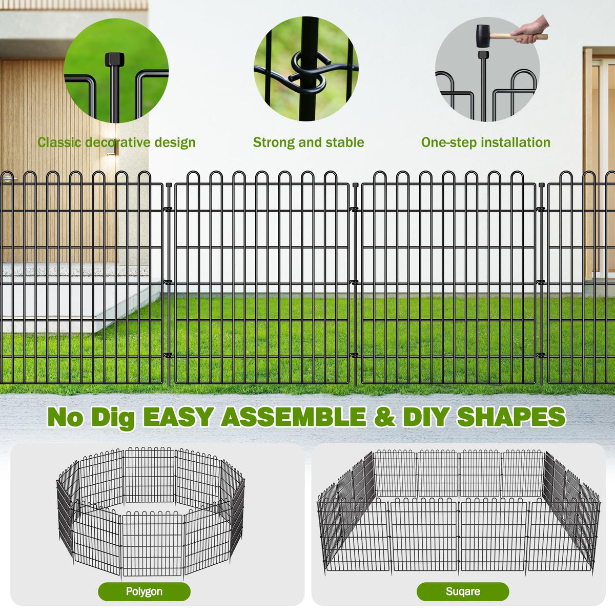 CLEASO modular panels create a neat, defined landscape boundary.