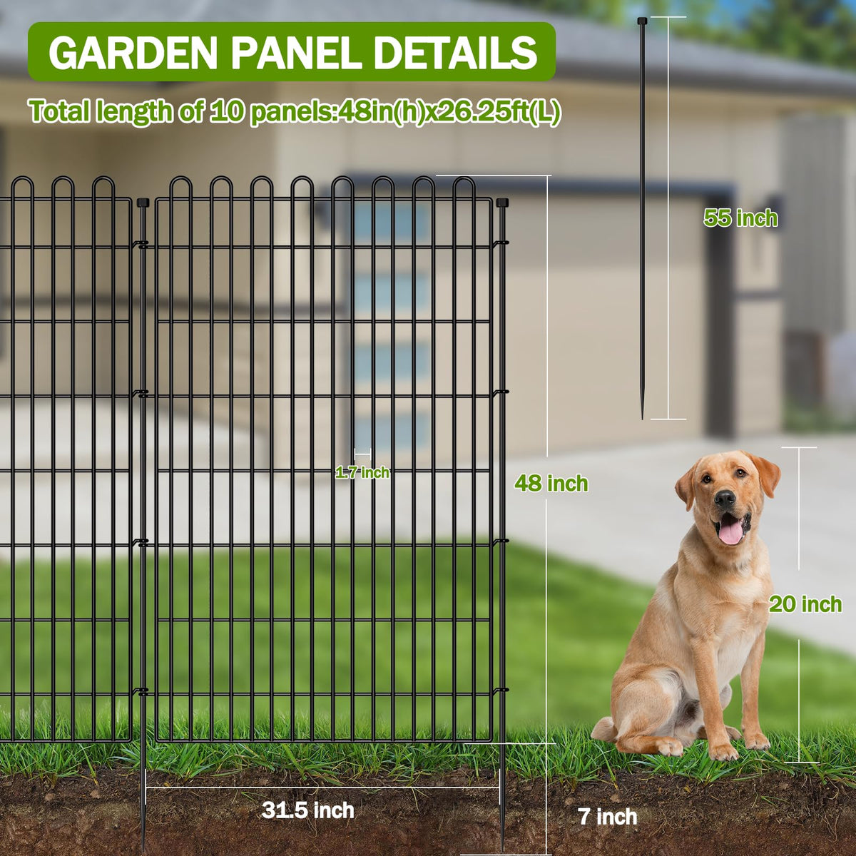 CLEASO 10-panel fence modular expansion demonstrates flexible yard layouts.