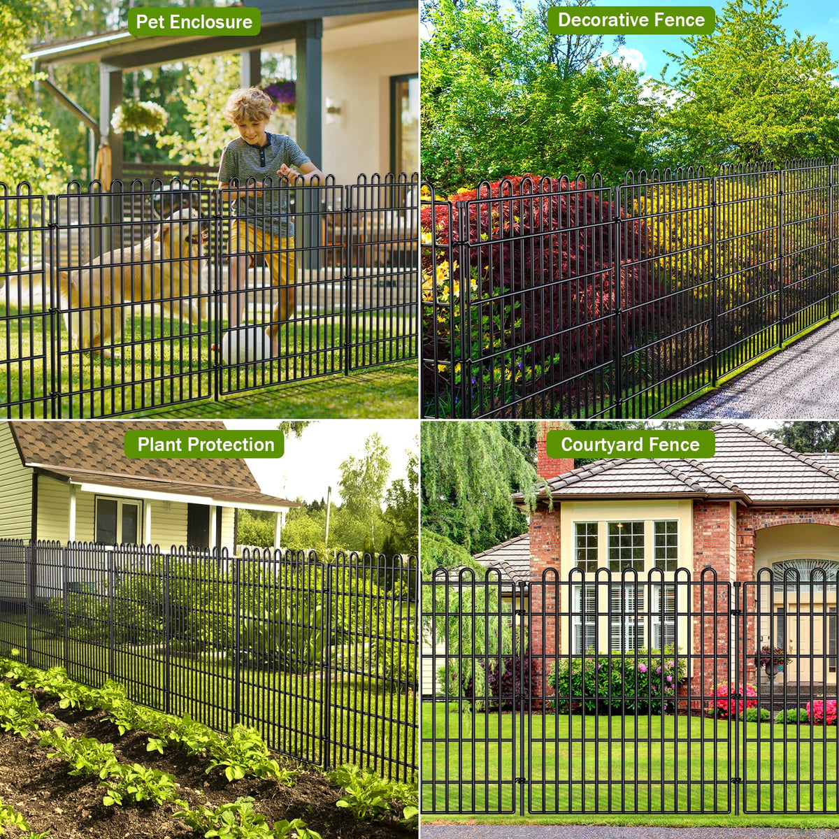 CLEASO weather-ready fence withstands rain and sun for year-round use.