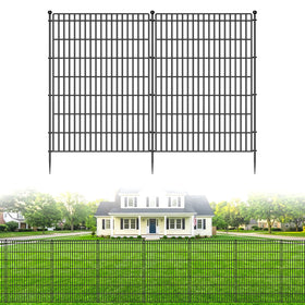 CLEASO 5-panel no-dig garden fence panels for quick, tool-free yard separation.