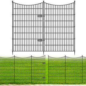CLEASO decorative garden fence panel in black marks a tidy boundary.