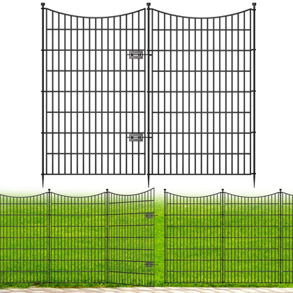 CLEASO decorative garden fence panel in black marks a tidy boundary.
