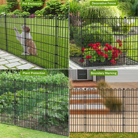 CLEASO durable outdoor fence for gardens and landscapes