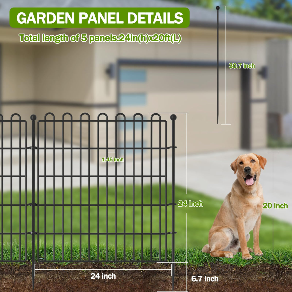 CLEASO garden fence assembly in progress demonstrates easy installation