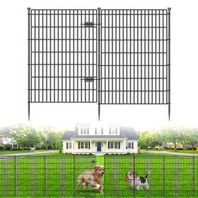 CLEASO 8-panel no-dig garden fence demonstrates a quick, clean boundary for yards.
