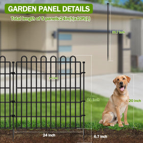 CLEASO no-dig garden fence adjustable configuration fits any yard.